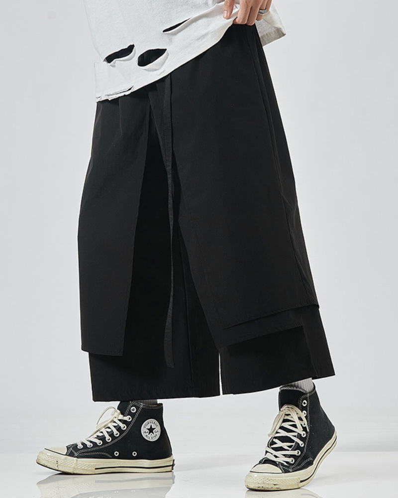 Futuristic Utility Hakama Pants -  techwear pants - Futuristic Utility Hakama Pants for Stylish Comfort - View 5