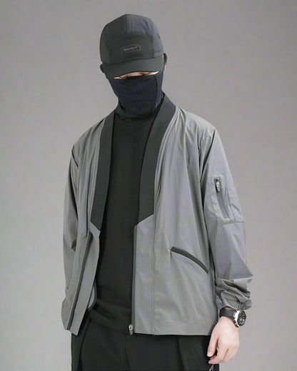 Futuristic Utility Kimono Jacket -  comfortable jacket - Futuristic Utility Kimono Jacket for Everyday Style - View 3
