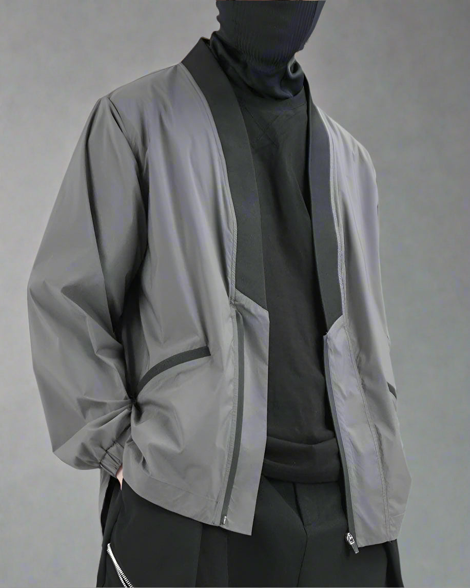 Futuristic Utility Kimono Jacket -  everyday wear - Futuristic Utility Kimono Jacket for Everyday Style - View 4