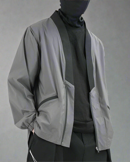 Futuristic Utility Kimono Jacket -  everyday wear - Futuristic Utility Kimono Jacket for Everyday Style - View 4