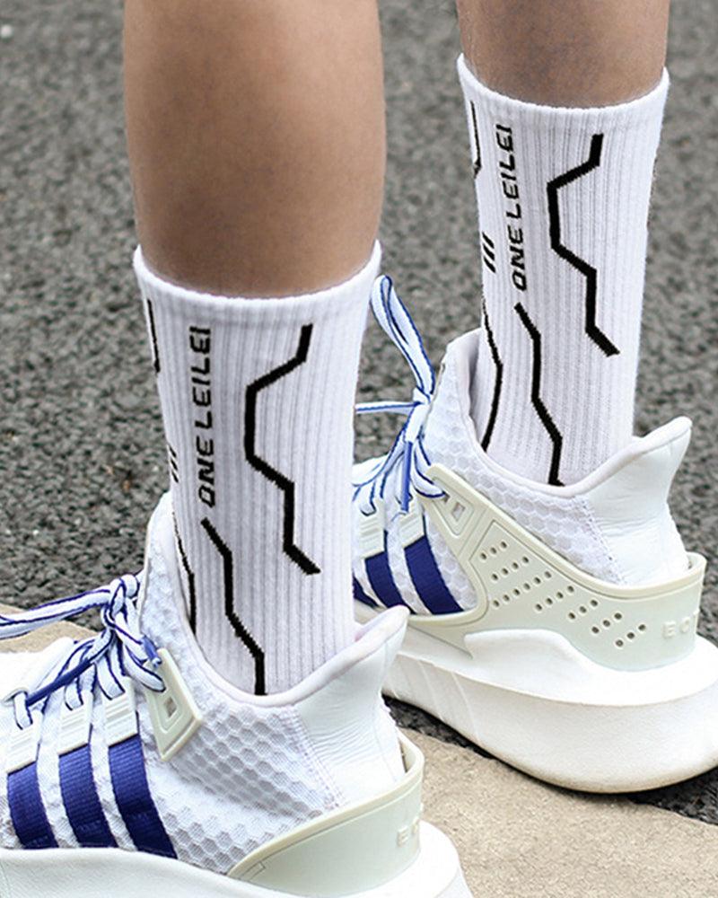 Futuristic Warrior Cyberpunk Socks -  cotton socks - Futuristic Warrior Cyberpunk Socks in Cotton - View 4