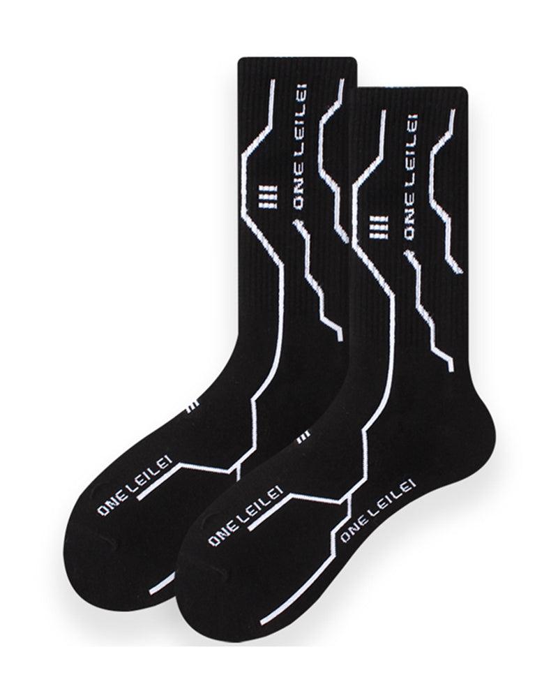 Futuristic Warrior Cyberpunk Socks - New Arrivals - Futuristic Warrior Cyberpunk Socks in Cotton - View 3