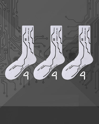 Futuristic Warrior Cyberpunk Socks -  techwear accessories - Futuristic Warrior Cyberpunk Socks in Cotton - View 13