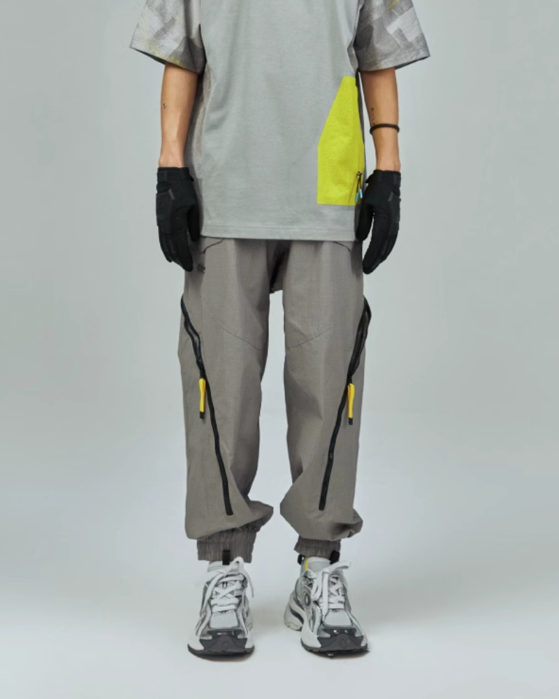 Futuristic Waterproof Cargo Trousers - waterproof cargo pants - Stylish Waterproof Unisex Cargo Trousers for Every Adventure - Main view