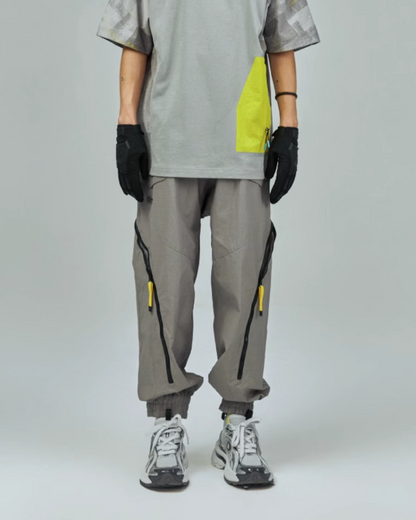 Futuristic Waterproof Cargo Trousers - waterproof cargo pants - Stylish Waterproof Unisex Cargo Trousers for Every Adventure - Main view