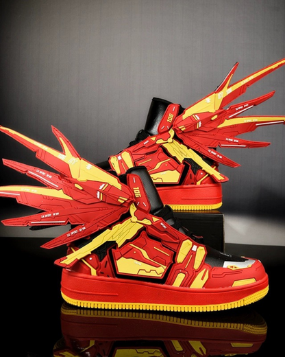 Futuristic Winged Sneakers -  fashionable footwear - Futuristic Winged Sneakers for Ultimate Street Style - View 12