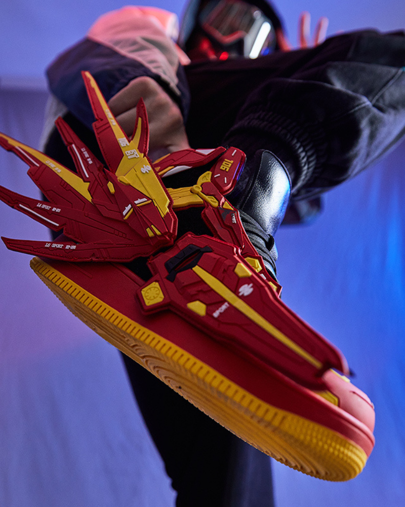 Futuristic Winged Sneakers -  techwear - Futuristic Winged Sneakers for Ultimate Street Style - View 13