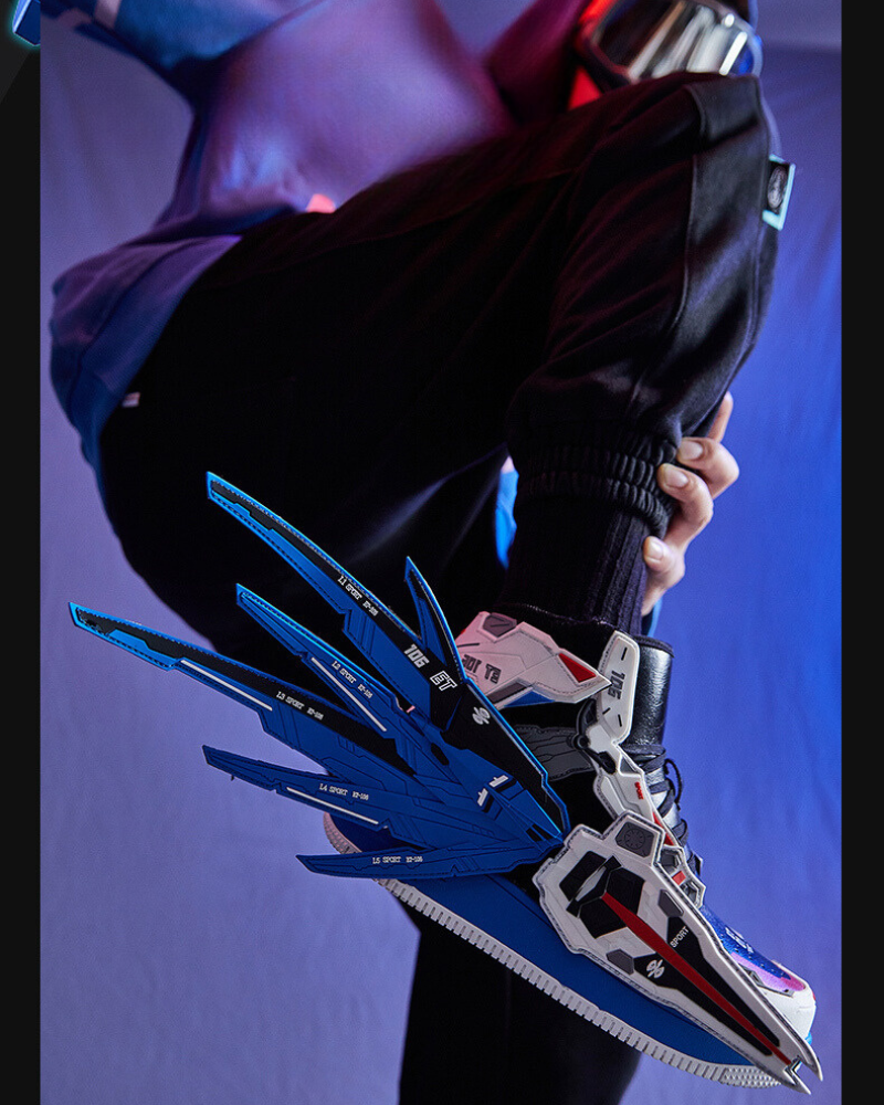 Futuristic Winged Sneakers -  fashionable footwear - Futuristic Winged Sneakers for Ultimate Street Style - View 5