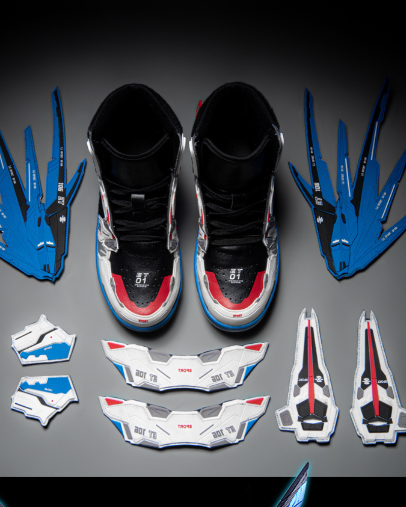 Futuristic Winged Sneakers -  techwear - Futuristic Winged Sneakers for Ultimate Street Style - View 6