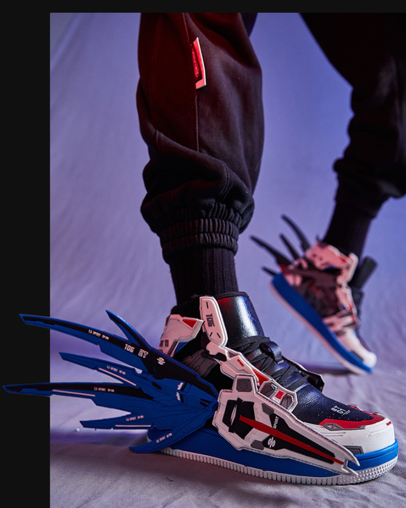 Futuristic Winged Sneakers -  cyberpunk fashion - Futuristic Winged Sneakers for Ultimate Street Style - View 18