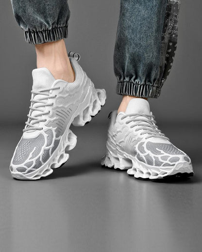 Futuristic Woven Casual Sneakers - functional techwear shoes - Futuristic Woven Casual Sneakers for Every Occasion - View 8