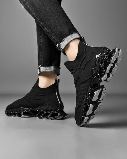 Futuristic Woven Performance Sneakers -  breathable shoes - Futuristic Woven Performance Sneakers for Urban Wear - View 4