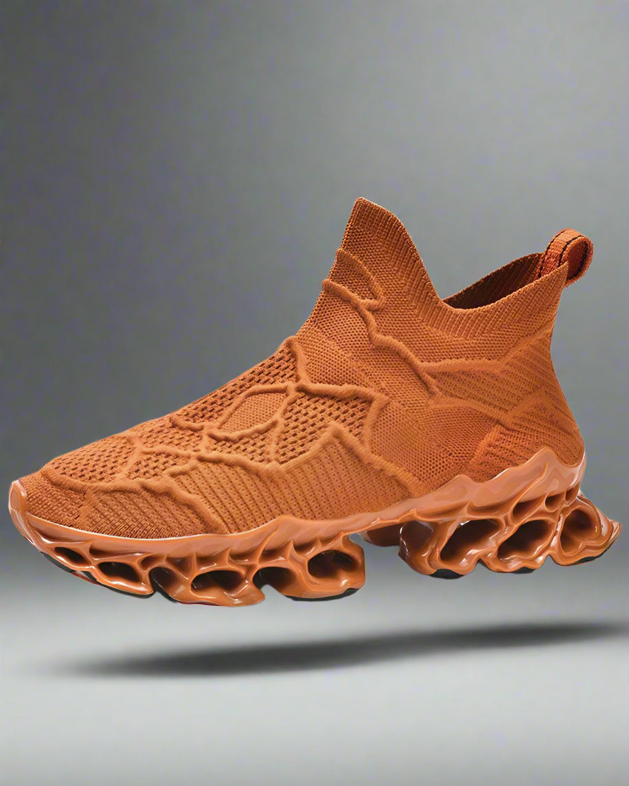 Futuristic Woven Performance Sneakers - comfortable athletic shoes - Futuristic Woven Performance Sneakers for Urban Wear - View 2