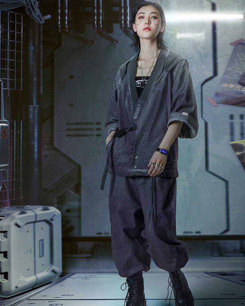 Futuristic Yaksha Samurai Jacket -  comfortable samurai jacket - Futuristic Yaksha Samurai Jacket for Cyberpunk Style - View 10