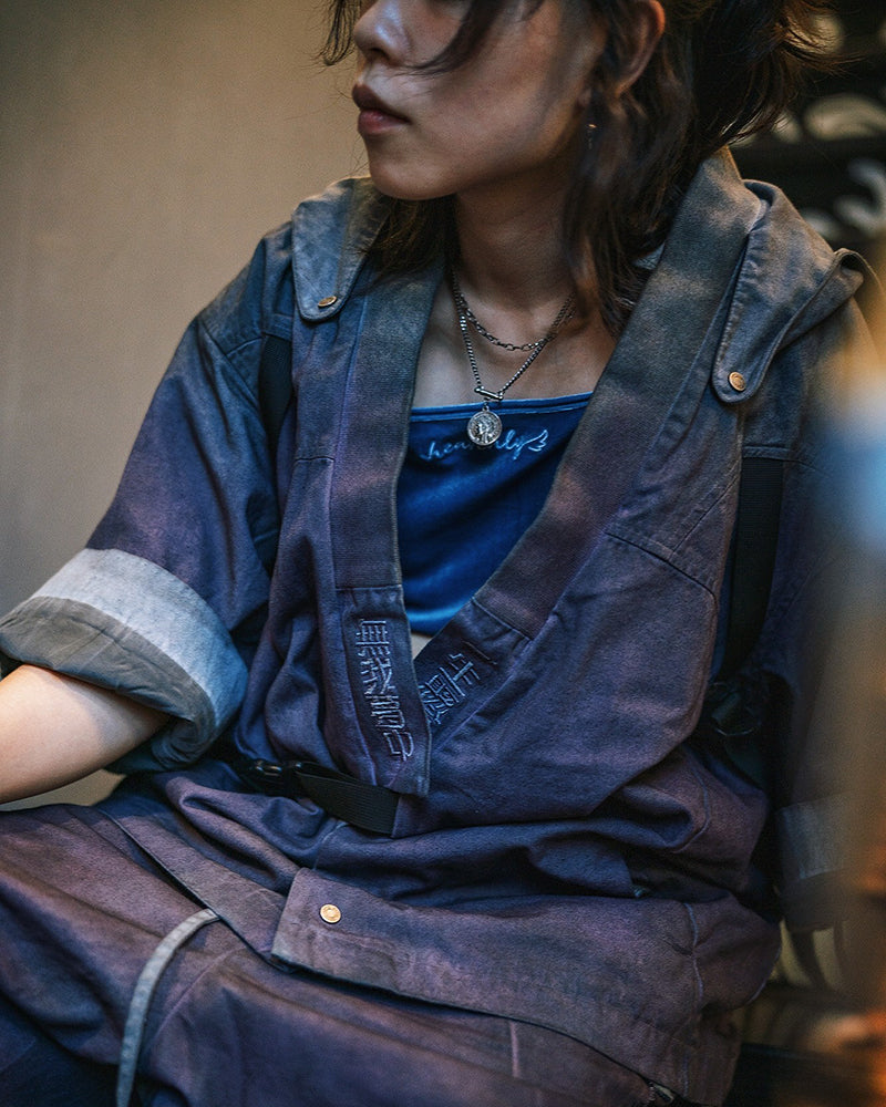 Futuristic Yaksha Samurai Jacket -  comfortable samurai jacket - Futuristic Yaksha Samurai Jacket for Cyberpunk Style - View 17