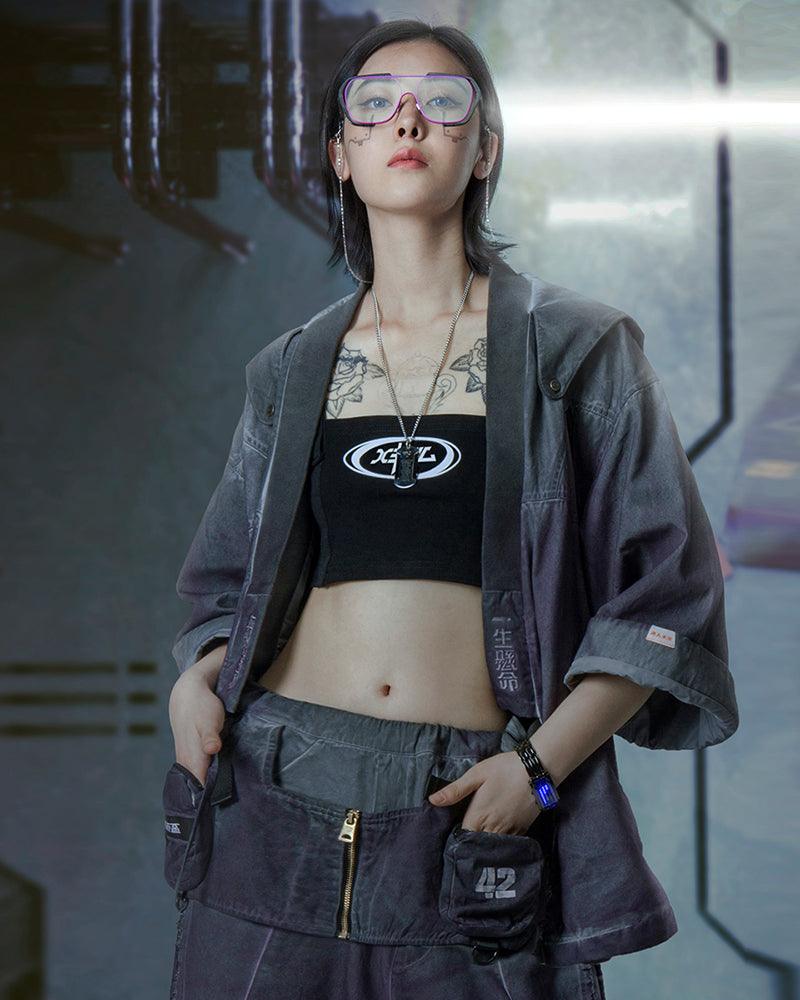 Futuristic Yaksha Samurai Jacket - cyberpunk fashion jacket - Futuristic Yaksha Samurai Jacket for Cyberpunk Style - View 8