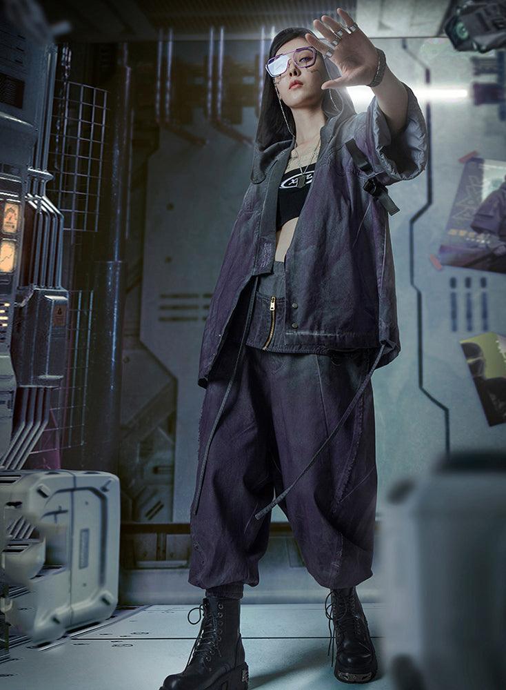 Futuristic Yaksha Samurai Jacket -  samurai jacket - Futuristic Yaksha Samurai Jacket for Cyberpunk Style - View 12