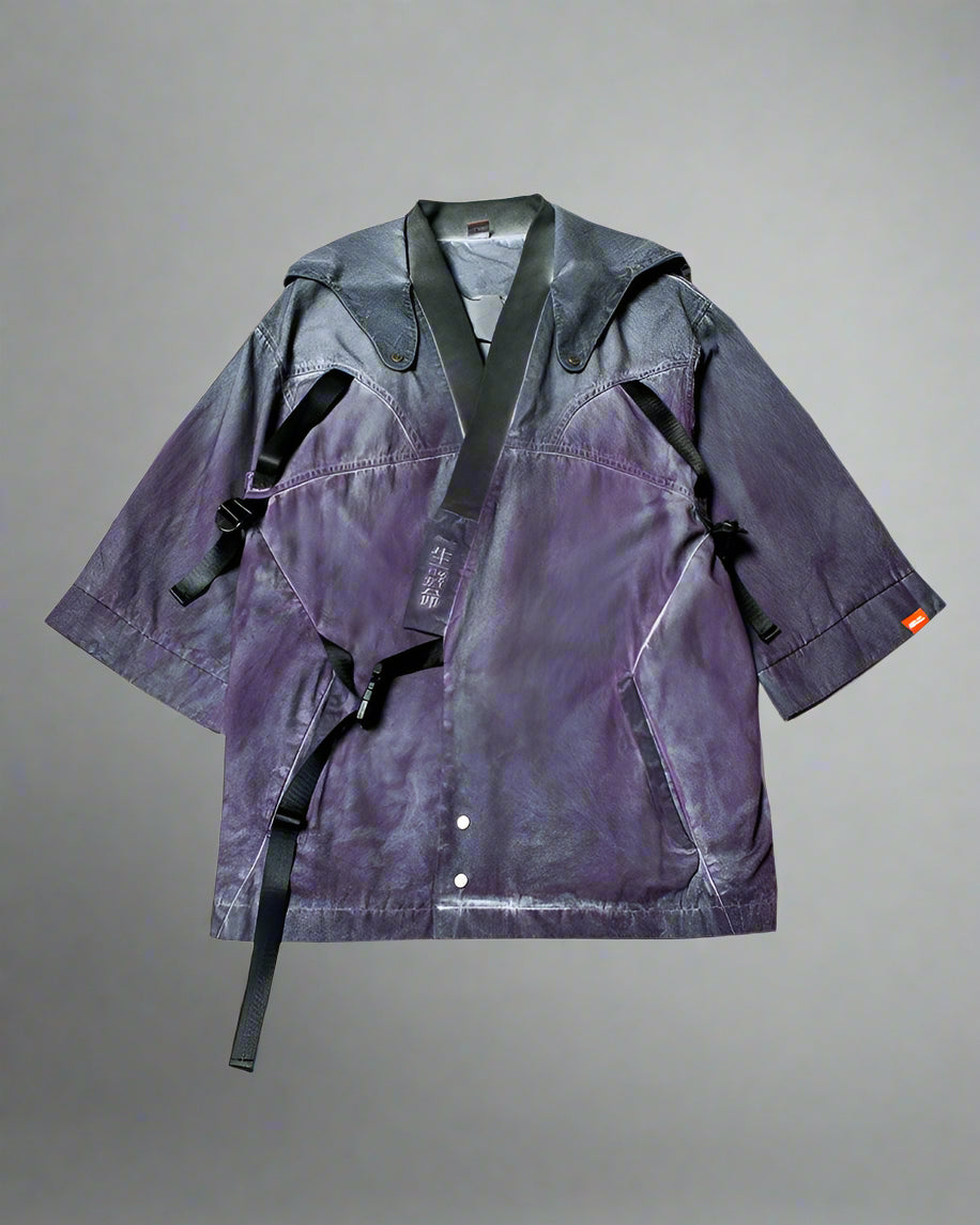 Futuristic Yaksha Samurai Jacket -  samurai jacket - Futuristic Yaksha Samurai Jacket for Cyberpunk Style - View 19