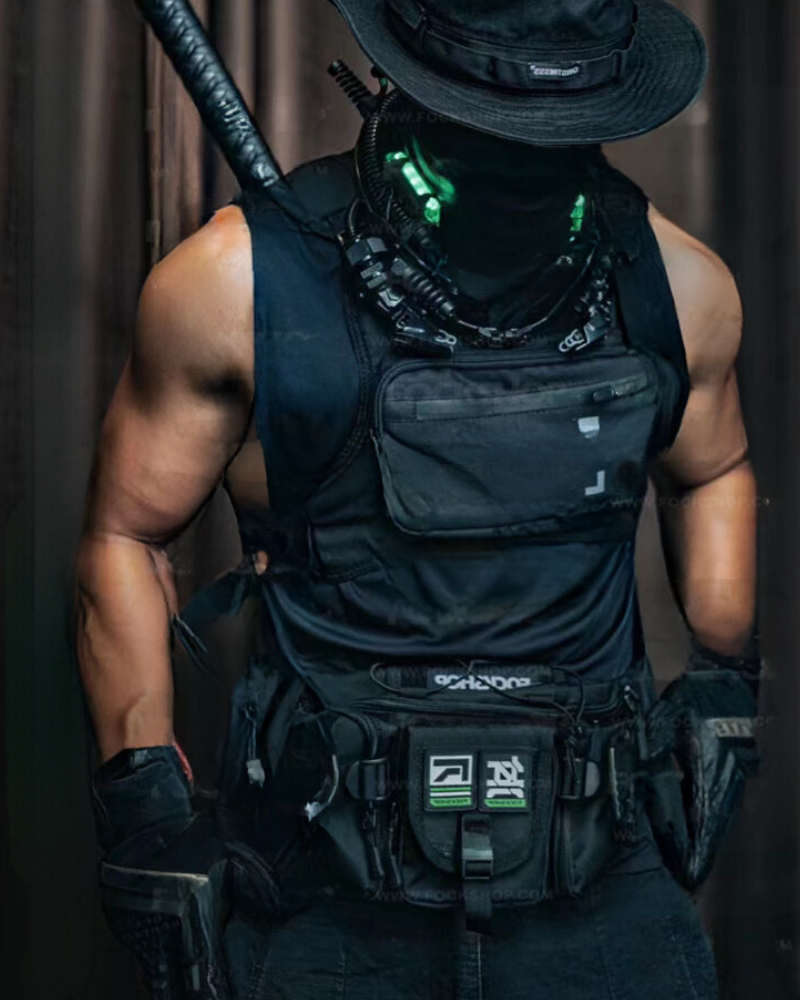 Galactic Cyberpunk Pendant Necklace -  rechargeable train lights - Galactic Cyberpunk Pendant Necklace for Futuristic Styles - View 14