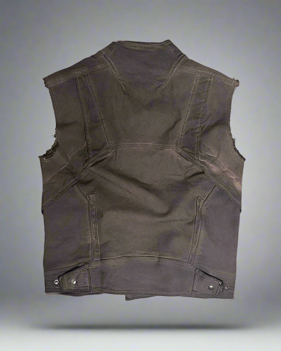 Geometric Cut Adventure Vest -  adventure vest - Geometric Cut Adventure Vest - Unique Vintage Style - View 3