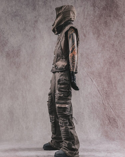 Geometric Cut Adventure Vest -  tactical vest - Geometric Cut Adventure Vest - Unique Vintage Style - View 6