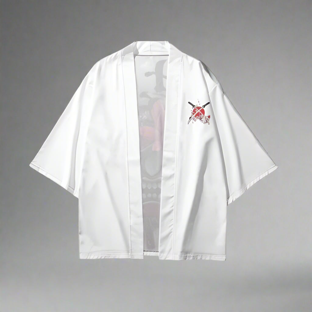 Ghostly White Haori - BEST SELLERS - Ghostly White Haori - Stylish Kimono Cardigan - Main view