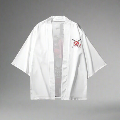 Ghostly White Haori - BEST SELLERS - Ghostly White Haori - Stylish Kimono Cardigan - Main view