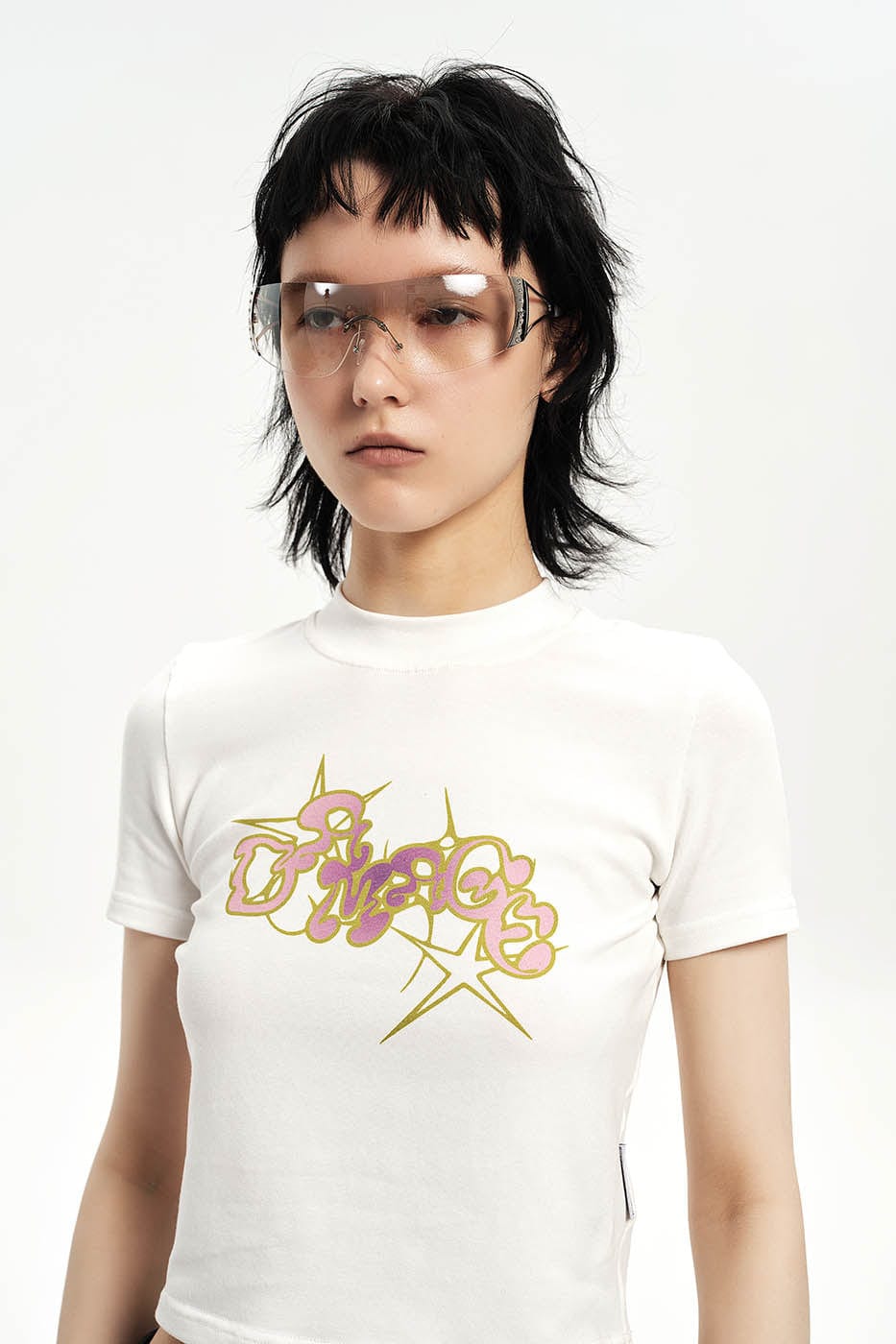 Glitzy Frameless Rhinestone Sunglasses -  comfortable sunglasses - Stylish Frameless Rhinestone Sunglasses for Modern Wear - View 3