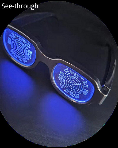 Glow-in-the-Dark Detective Glasses -  party eyewear - Glow-in-the-Dark LED Detective Glasses for Parties - View 6