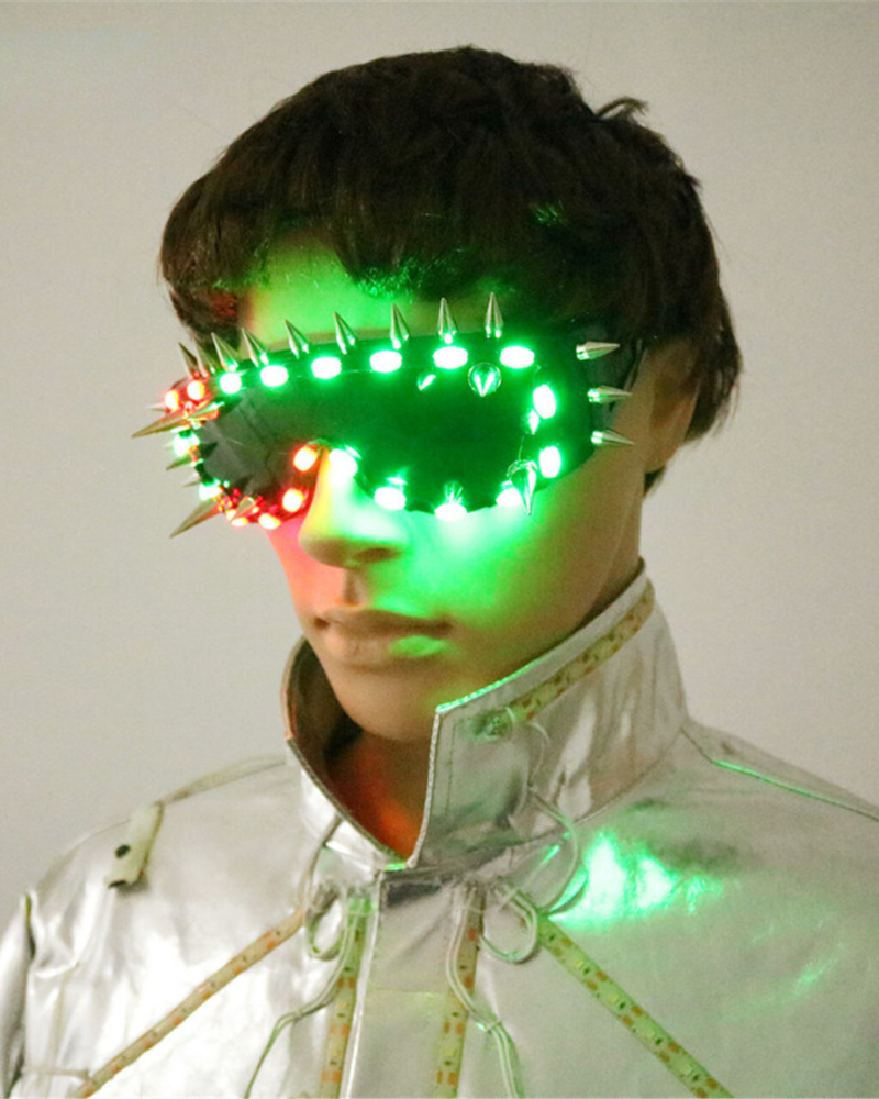 Glow-in-the-Dark LED Glasses -  cyberpunk style - Glow-in-the-Dark LED Glasses for Parties and Festivals - View 10
