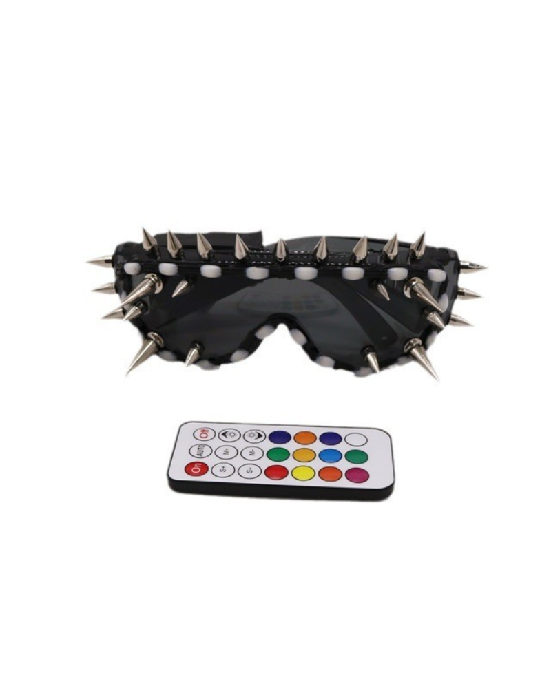 Glow-in-the-Dark LED Glasses -  cyberpunk style - Glow-in-the-Dark LED Glasses for Parties and Festivals - View 3