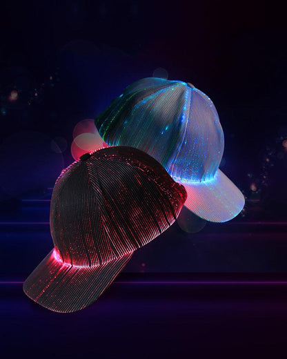 Glow-in-the-Dark Party Cap - adjustable led light cap - Glow-in-the-Dark LED Cap for Vibrant Nights - Main view