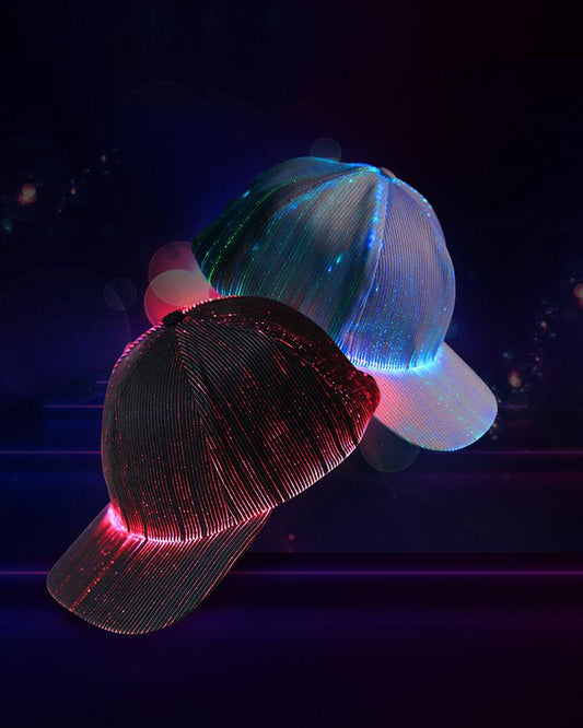 Glow-in-the-Dark Party Cap - adjustable led light cap - Glow-in-the-Dark LED Cap for Vibrant Nights - Main view