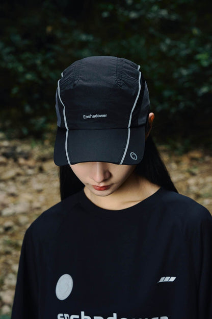 Glow Mesh Cap with Stripes -  athletic hat - Reflective Stripe Mesh Cap for Enhanced Visibility - View 10