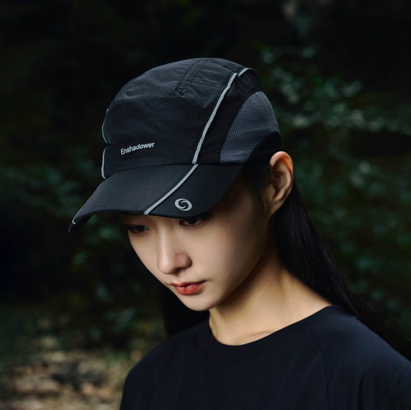 Glow Mesh Cap with Stripes - mesh cap - Reflective Stripe Mesh Cap for Enhanced Visibility - View 2