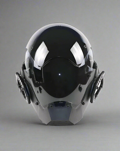High-Tech Cyberpunk Helmet - cyberpunk - Futuristic High-Tech Cyberpunk Helmet with Balaclava - Main view