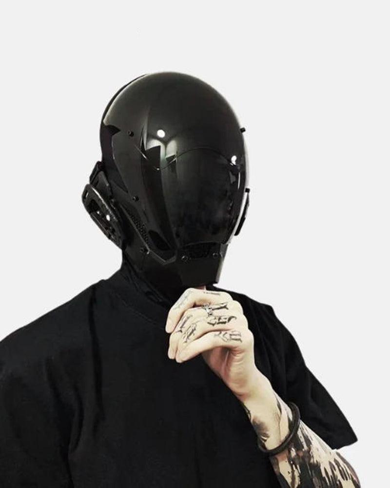 High-Tech Cyberpunk Helmet - cyberpunk - Futuristic High-Tech Cyberpunk Helmet with Balaclava - View 9