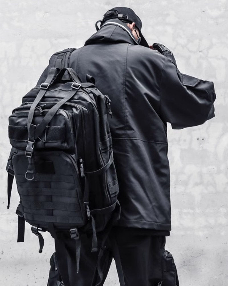 High-Tech Cyberpunk Robe -  robe - Functional Cyberpunk Robe Jacket for Urban Style - View 5