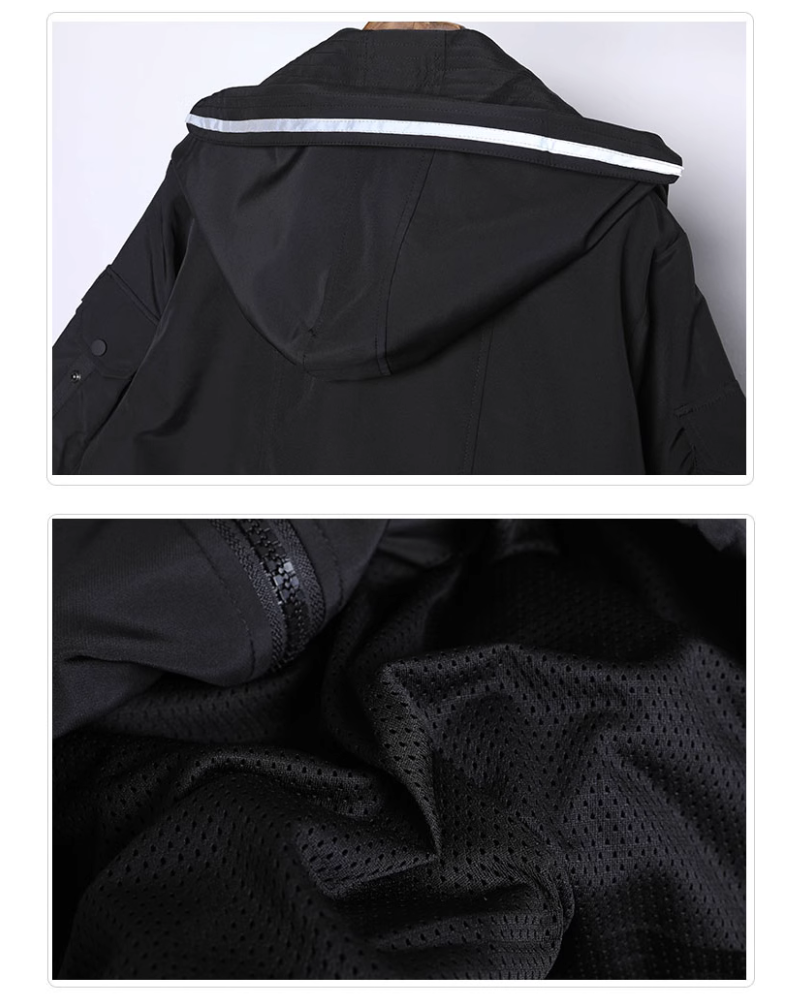 High-Tech Cyberpunk Robe - techwear robe - Functional Cyberpunk Robe Jacket for Urban Style - View 11