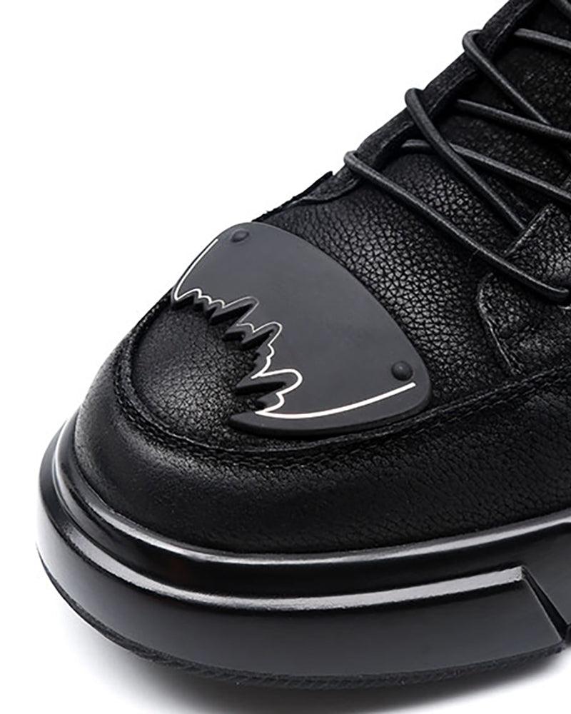 High-Top Leather Techwear Sneakers - durable leather sneakers - High-Top Leather Techwear Sneakers for Active Comfort - View 7