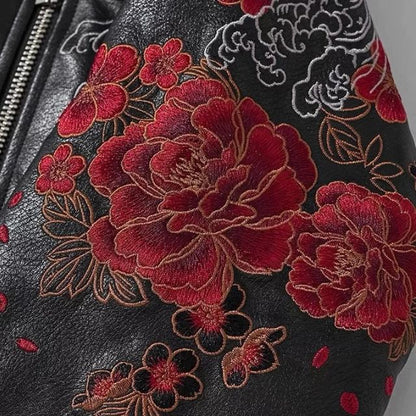 Iconic Travel Bomber Jacket - stylish sukajan bomber jacket - Sukajan Bomber Jacket with Embroidered Dragons - View 3