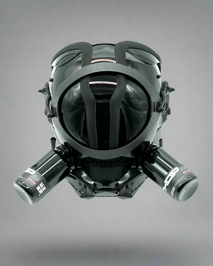 Illuminated Cyberpunk Helmet Mask - cyberpunk helmet - Illuminated Cyberpunk Helmet and Mask for Style and Fun - Main view