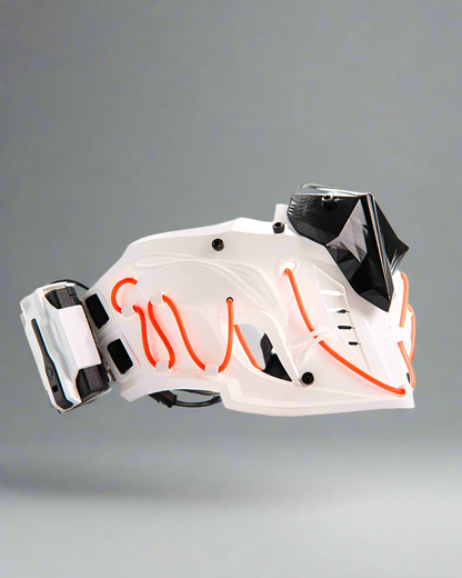 Illuminated Ninja Half Mask -  custom techwear mask - Illuminated Ninja Half Mask for Futuristic Fashion - View 10