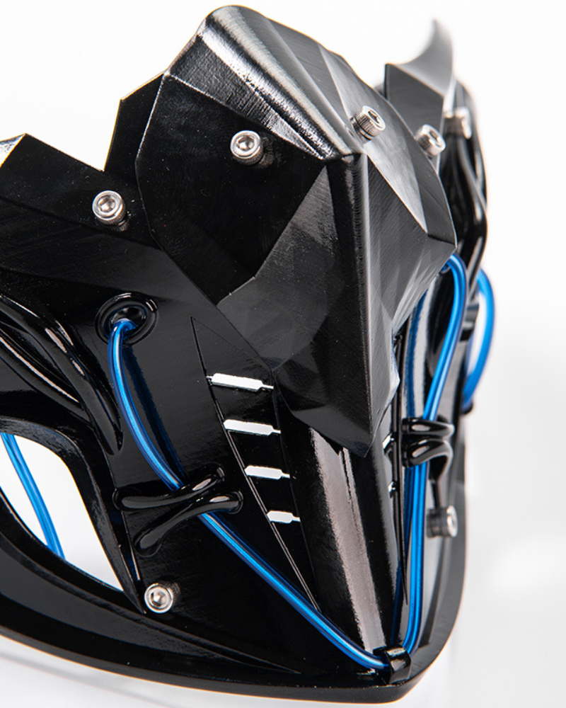 Illuminated Ninja Half Mask -  cyberpunk - Illuminated Ninja Half Mask for Futuristic Fashion - View 11