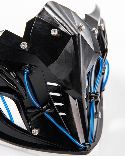 Illuminated Ninja Half Mask -  cyberpunk - Illuminated Ninja Half Mask for Futuristic Fashion - View 11