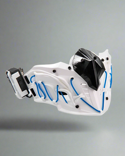 Illuminated Ninja Half Mask -  cyberpunk - Illuminated Ninja Half Mask for Futuristic Fashion - View 4