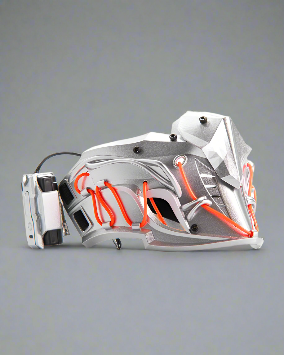 Illuminated Ninja Half Mask - ninja mask - Illuminated Ninja Half Mask for Futuristic Fashion - View 9