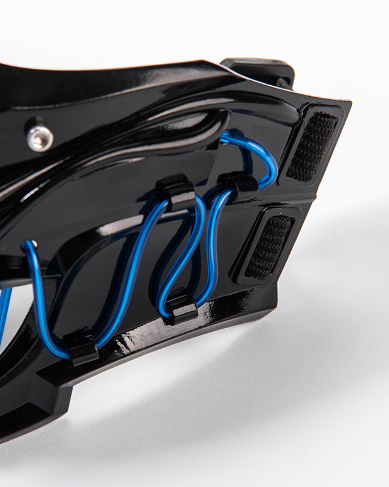 Illuminated Ninja Half Mask -  streetwear accessories - Illuminated Ninja Half Mask for Futuristic Fashion - View 13