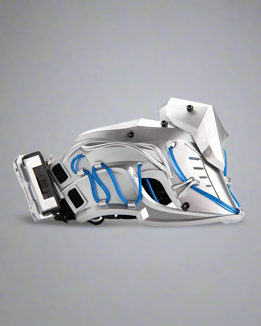 Illuminated Ninja Half Mask -  streetwear accessories - Illuminated Ninja Half Mask for Futuristic Fashion - View 6