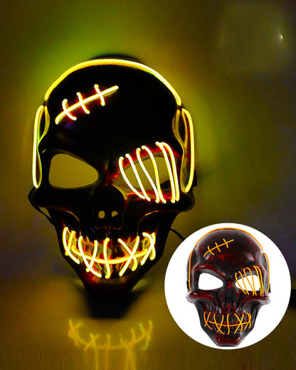 Illuminated Skull Ghost Mask - skull mask - Colorful Illuminated Skull Ghost Mask for Techwear - View 13